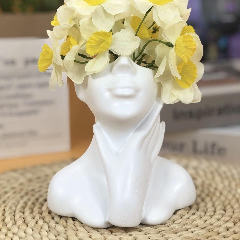 Female Bust Figurine Vase Make - Home Textiles Products บทวิจารณ์และราคา